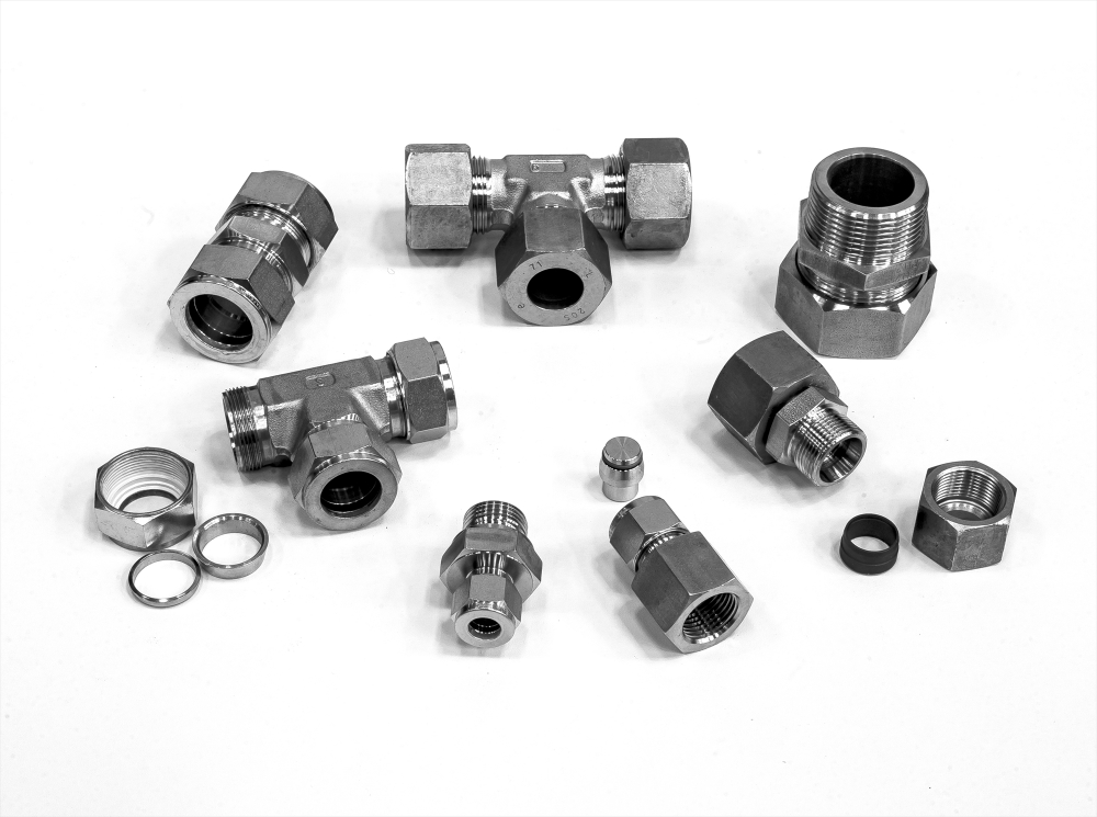 Single Ferrule Compression Fittings Stainless Steel ISO84341/DIN 2353