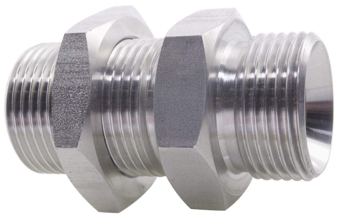 Hydraulic Male Bulkhead BSPP 316 Stainless Steel NERO Pipeline