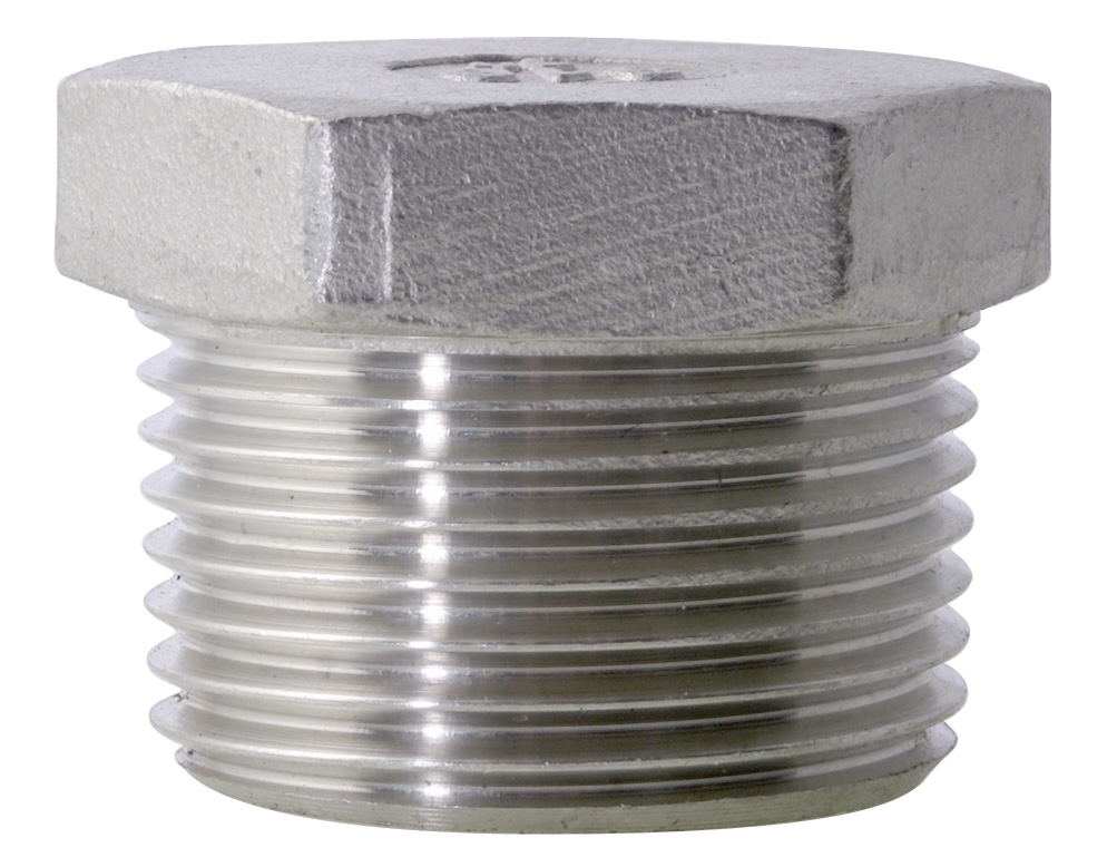Hex Socket Steel 1-1/2 NPTF Midland 66-768 Galvanized Steel Countersunk Plug 