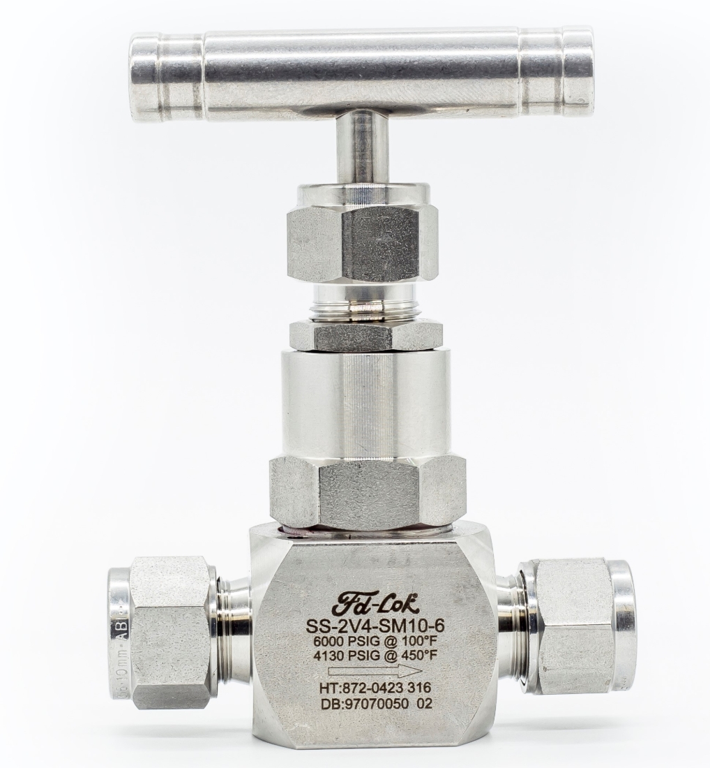 Compression Ended Needle Valve 6,000psi 316 Stainless Steel NERO