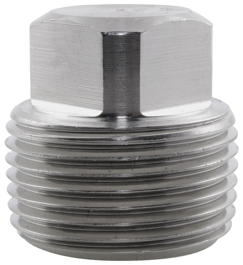 NPT Square Head Plug 6000LB 316 Stainless Steel NERO Pipeline