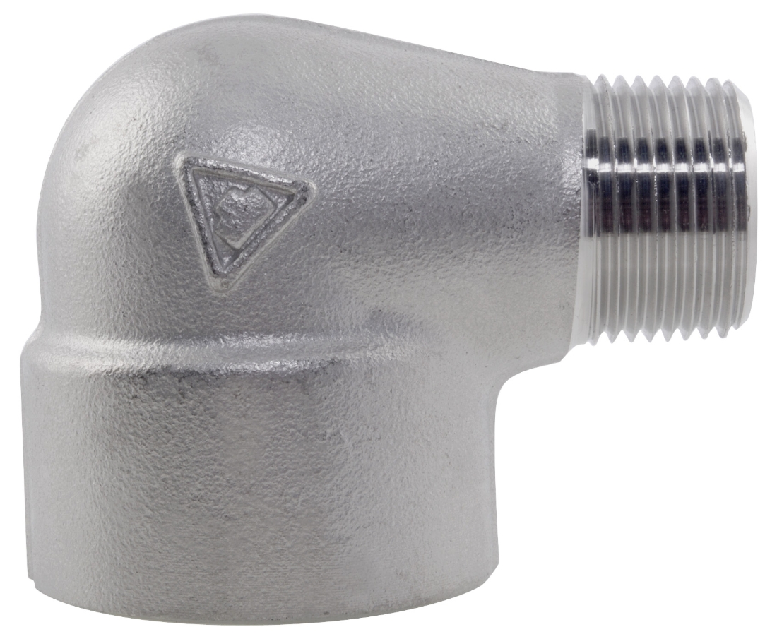 NPT 90° Street Elbow 3000LB 316 Stainless Steel NERO Pipeline