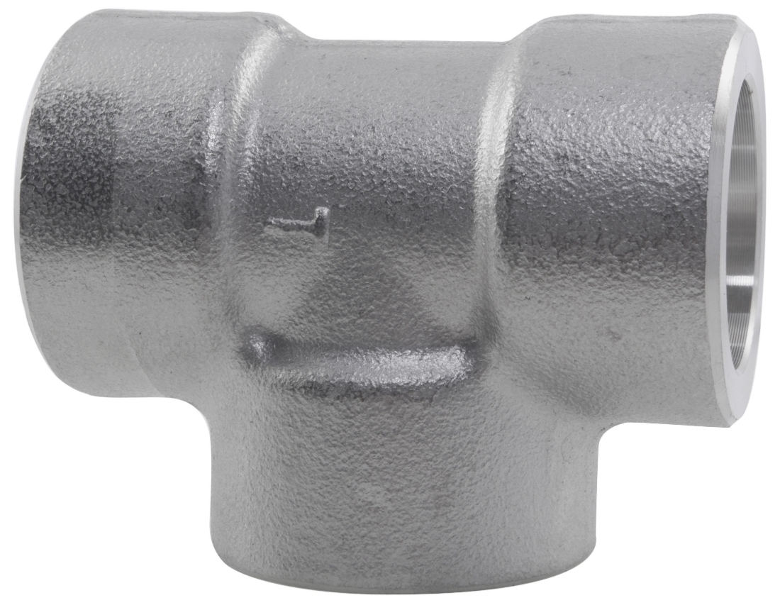 1" EQUAL TEE SOCKET WELD 3000LB 316/L STAINLESS STEEL NERO Pipeline Connections Ltd